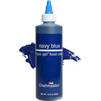 Chefmaster Navy Blue Liqua-Gel Food Coloring | Vibrant Color | Professional-Grade Dye For Icing, Frosting, Fondant | Baking & Decorating | Fade-Resistant | Easy-To-Use | Made In Usa | 10.5 Oz