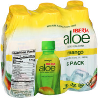 Iberia Aloe Vera Juice Drink, Mango, 9.5 Fl Oz (Pack Of 6)