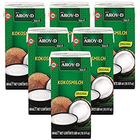 Aroy-D Coconut Milk 16.9 Fluid Ounce (500Ml), Pack Of 6