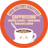 Java Factory Coffee Pods Vanilla Cream And Cinnamon Flavored Coffee For Keurig K Cup Brewers, Cappuccino, 40 Count