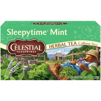 Celestial Seasonings Herbal Tea, Sleepytime Mint, Caffeine Free Sleep Tea, 20 Tea Bags (Pack Of 6)