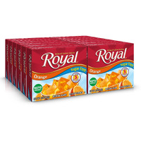 Royal Orange Gelatin Dessert Mix, Sugar Free And Carb Free .32Oz Boxes (Pack Of 12)