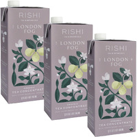 Rishi Tea London Fog Latte, Organic Black Tea Concentrate With Bergamot, Easy-To-Serve Hot Or Iced Earl Grey Tea Mix - 32 Fl Oz Carton, 8 Servings (Pack Of 3)
