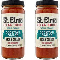 St. Elmo Cocktail Sauce, Extra Spicy Seafood Sauce And Cocktail Sauce For Shrimp, World Famous 8 Fl Oz (2 Pack)