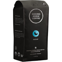 Kicking Horse Coffee, Decaf, Swiss Water Process, Dark Roast, Whole Bean, 1 Lb - Certified Organic, Fairtrade, Kosher Coffee