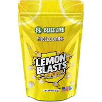 Fremon Heads Freeze Dried Lemon Candy 10 Oz Package, Freeze Dried Sour Candy, Unique Novelty, Halloween Candy - Great For The Tiktok Trend Sour Candy Most Popped Lemon Candy
