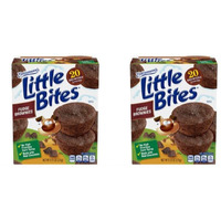 Entenmann's Little Bites Fudge Brownie Mini Muffins | 2 Pack (10 Pouches Total)