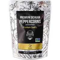 Soeos Premium Szechuan Peppercorns, 4Oz(113G), Authentic Sichuan Red Peppercorn, Numbing And Tingle Effect, Less Seeds, Strong Flavor, Essential For Mapo Tofu, Kung Pao Chicken And Asine Cusine