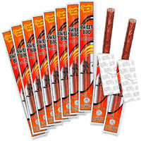 Country Meats, Meat Sticks, 0 Trans Fat, Usda Certified, Good Source Of Protein, Carb Conscious Snack (10 Meat Sticks, Sweet Bbq)