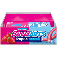 Sweetarts Ropes, Tangy Strawberry Flavor, 3.5 Ounce Pouches (Pack Of 12)