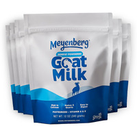 Meyenberg Nonfat Powdered Goat Milk, Resealable Pouch, Vitamin D, Gluten Free, Keto, Kosher, 12 Fl Oz (Pack Of 6)