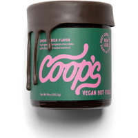 Coop's Vegan Hot Fudge Sauce 10.6 Oz - Gluten Free Vegan, Kosher, Non Gmo, Gourmet, All Natural, Plant Based Dairy Free Whipped Topping For Icecream, Sundae, Panckaes, Milshake And More