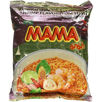 Mama Instant Ramen Noodle, Tom Yum Shrimp Flavor Pack Of 10