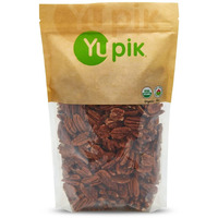 Yupik Organic Raw Pecans, 2.2 Lb, Kosher, Gluten-Free, Non-Gmo, Vegan, Raw Nuts, Unsalted, Unroasted, Oil-Free, Crunchy, Source Of Fiber, Healthy Snacks, Ideal For Baking & Cooking