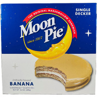 Moon Pie Single Decker Original Marshmallow Sandwich - Banana | 12 Count Box