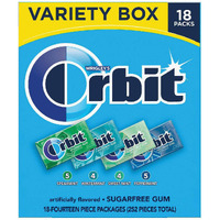 Orbit Sugarfree Gum 18 Pack Mint Variety Box
