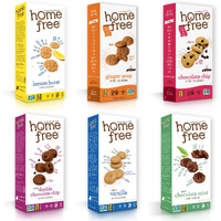 Homefree Treats - Vegan Cookies Variety Pack - Allergy Safe School Snacks - Peanut Free, Gluten Free, Egg Free, Dairy Free - Yummy Crunchy Cookie Assortment, Kosher Pareve (6 Count)