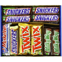 M&M Mars Chocolate Bar Variety Pack, 55 Ounce, 30 Count