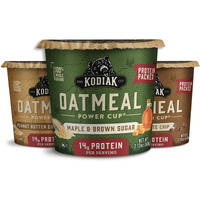 Kodiak Cakes Instant Oatmeal Cup Variety Pack: Peanut Butter Chocolate Chip, Maple & Brown Sugar, & Chocolate Chip