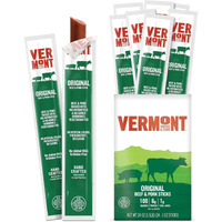 Snack Sticks By Vermont Smoke & Cure - Original Flavor - Beef & Pork - Healthy Meat Protein - 1Oz Jerky Stick - 24 Count Carton