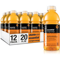 Vitaminwater Essential Electrolyte Enhanced Water W/Vitamins, Orange-Orange Drinks, 20 Fl Oz, 12 Pack