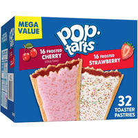 Pop-Tarts Toaster Pastries, Breakfast Foods, Kids Snacks, Variety Pack, 54.1Oz Box (32 Pop-Tarts)