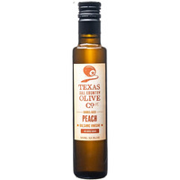 Peach Balsamic Vinegar - Gourmet Barrel Aged Infused Balsamic Vinegar - Great For Dressing Dipping Glazing - No Artificial Flavors Or Added Sugar - Made In Texas (8.5 Oz)