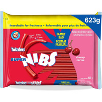 Twizzlers Super Nibs Cherry Flavored (623G / 22Oz Per Pack)