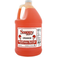 Snappy Orange Sno Cone Syrup, 1 Gallon
