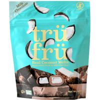 Tru Fru Real Coconut Melts Hyper-Dried Fresh In Milk Chocolate, 4.2 Ounce Bag
