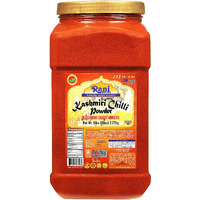 Rani Kashmiri Chilli Powder (Deggi Mirch,Low Heat) Ground Indian Spice 80Oz (5Lbs) Pet Jar ~ All Natural | Salt-Free | Vegan | Gluten Friendly | Kosher | Perfect For Deviled Eggs & Low Heat Dishes