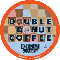 Double Donut Donut Shop Coffee Pods, Coffee Pods Donut Shop Medium Roast Blend, Single-Serve Pods For Keurig K Cup Brewer Machines, 48 Count Value Pack
