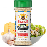 Cheese Flavored Seasoning Mix By Flavorgod - Premium All Natural & Healthy Spice Blend For Chicken, Vegetables, Salad, Pizza, Tacos, & Pasta - Kosher, Dairy-Free, Gluten-Free, Keto Friendly (2.6 Oz)