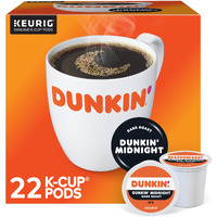 Dunkin Donuts K-Cup Pods, Original Dark Roast, 22/Box