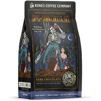 Bones Coffee Company Decaf Army Of Dark Chocolate Whole Coffee Beans, Low Acid Flavored Coffee, Made With Arabica Coffee Beans, Dark Roast Gourmet Coffee, Coffee Lover Gift Ideas (12 Oz)