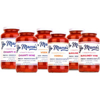 Yo Mama's Foods Keto Pasta Sauces - Pack Of (6) - No Sugar Added, Gluten Free, Preservative Free, Paleo Friendly, And Made With Whole, Non-Gmo Tomatoes!
