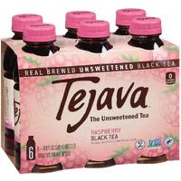 Tejava Raspberry Black Iced Tea, 6 Pack, 16.9Oz Pet Bottles, Unsweetened, Non-Gmo, Kosher, No Sugar Or Sweeteners, No Calories, No Preservatives, Brewed In Small Batches