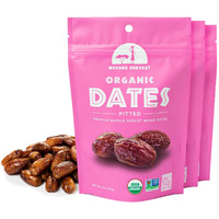 Mavuno Harvest Pitted Dates Dried Fruit Snacks | Organic Dried Dates | Healthy Snacks For Kids And Adults| Deglet Noor Dates | No Sugar Added, Vegan, Non Gmo | Resealable 2 Ounce Bags, Pack Of 3