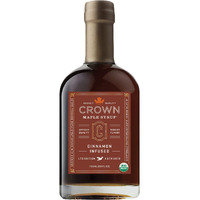 Crown Maple Cinnamon Infused Maple Syrup, Pancakes, Flavor Cocktails, Sticky Buns, Waffles, Certified Organic, 25 Fl Oz