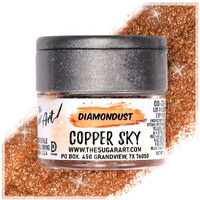 Copper Sky Edible Glitter For Drinks, Cocktails, Cake Decorating, Strawberries, Chocolates & More | No Taste | 4G | 100% Food-Safe | Kosher, Vegan, Gluten & Nut Free | Diamondust By The Sugar Art