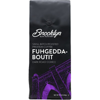 Brooklyn Beans Fuhgeddaboutit 100% Arabica Craft Roasted Ground Coffee, Dark Roast, 12 Ounce Bag
