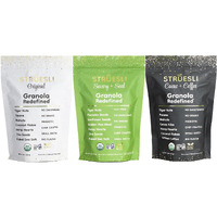 Struesli - Organic Granola Redefined | No Sweeteners | No Grains | Keto Friendly | Paleo Friendly (Variety)