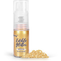 Shimmer Gold Edible Glitter Spray, 5G Edible Glitter For Cocktails, Cobakey Luster Dust Edible For Cake Decorating, Drinks, Baking, Chocolate, Strawberrie
