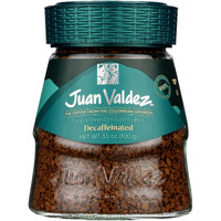Juan Valdez Decaffeinated Freeze Dried Coffee, Classic Flavor 3.5 Oz - Premium Colombian Coffee