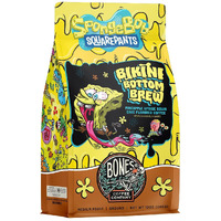 Bones Coffee Company Bikini Bottom Brew Ground Coffee Beans Pineapple Upside Down Cake Flavor | 12 Oz Flavored Coffee Medium Roast Gourmet Spongebob Inspired Coffee (Ground)