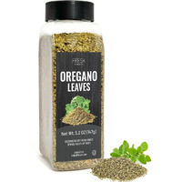 Fresh Finest Oregano 5.2Oz - Premium Dried Oregano Leaves - All-Natural, Non-Gmo, Gluten-Free, Kosher - Perfect For Cooking, Seasoning, And Garnishing