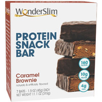Wonderslim Protein Snack Bar, Caramel Brownie Nut, (7Ct)