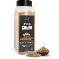 Fresh Finest Ground Cumin 15.8Oz - Premium Quality Ground Cumin - All-Natural, Non-Gmo, Gluten-Free, Kosher - Perfect For Cooking, Seasoning, And Spicing