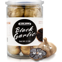Riorand Black Garlic 310G Whole Black Garlic Aged For Full 90 Days Black Garlic Jar 0.68 Pounds