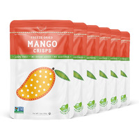 Nature's Turn Freeze-Dried Fruit Snacks, Mango Crisps, Pack Of 6 (1.2 Oz Each)